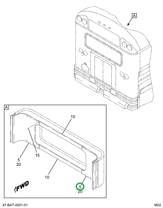 2215791C2 Panel, Window Inside