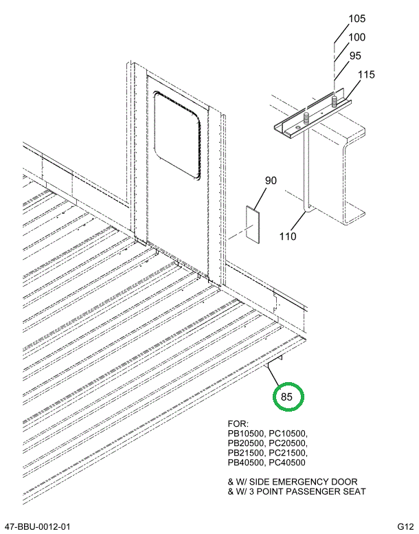 2215878C2 Reinforcement, Floor Side Emer
