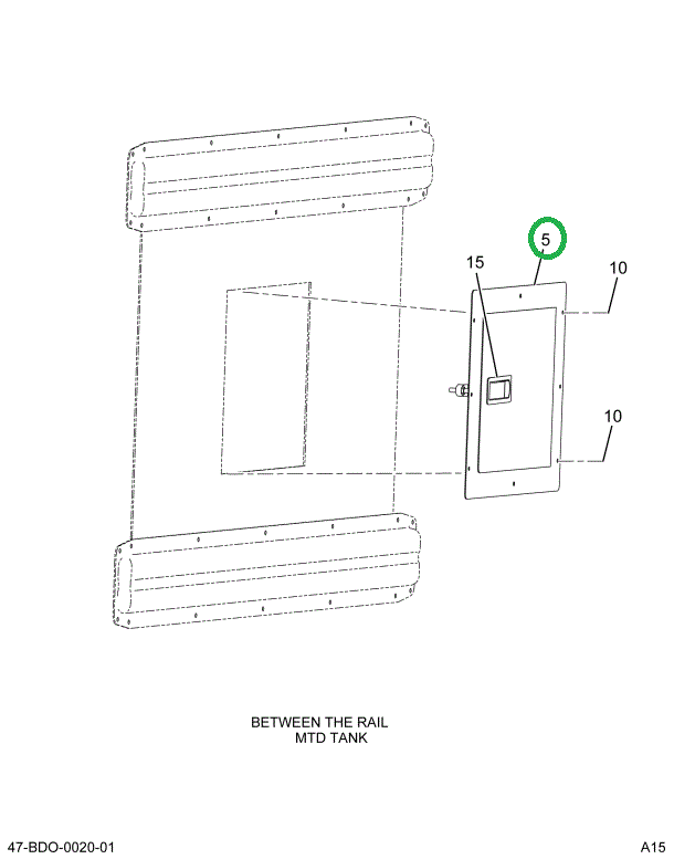 2215991C93 DOOR ASSY GAS PKT SPRING LOAD