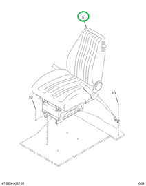 2216090C91 SEAT DRVR 3PT ABTS AIR FOR NC