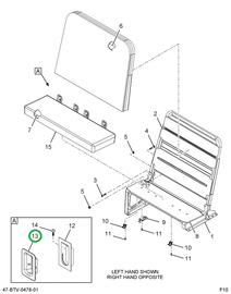 2216114C2 COVER UCRA SEATBACK CUSHION