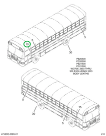 2216337C3 Panel, Post Cap Window