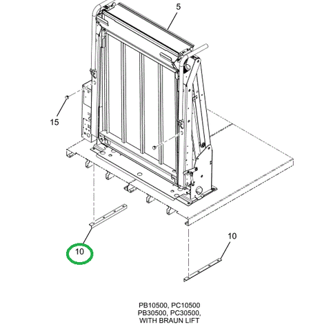 2216415C1 SUPPORT FLOOR WHEELCHAIR LIFT