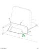 2216563C2 Panel, Modesty 2- Leg Barrier