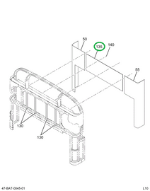 2216607C1 Panel, End Outside Closed Rear