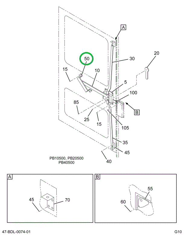 2217030C1 GUARD DOOR HANDLE