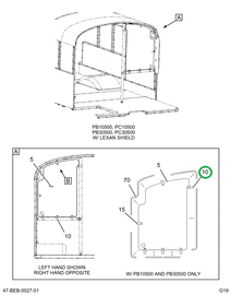 2217038C2 Clamp, Shield Lexan Anti-glare