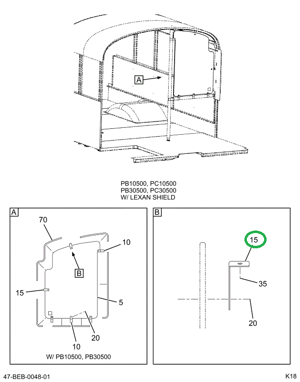 2217039C1 Mounting, Support Lexan Anti-g