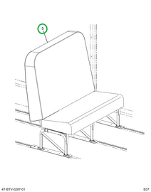 2218574C91 Seat 6 Leg 45 Degree Flip Wall