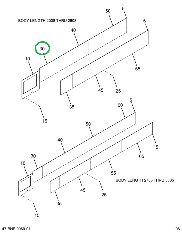 2218830C1 Lining, Lower 1 Bow Left Hand