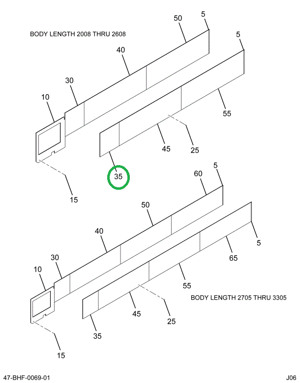 2218831C1 Lining, Lower 2 Bow Right Hand