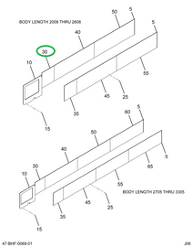 2218832C1 Lining, Lower 1 Bow Left Hand
