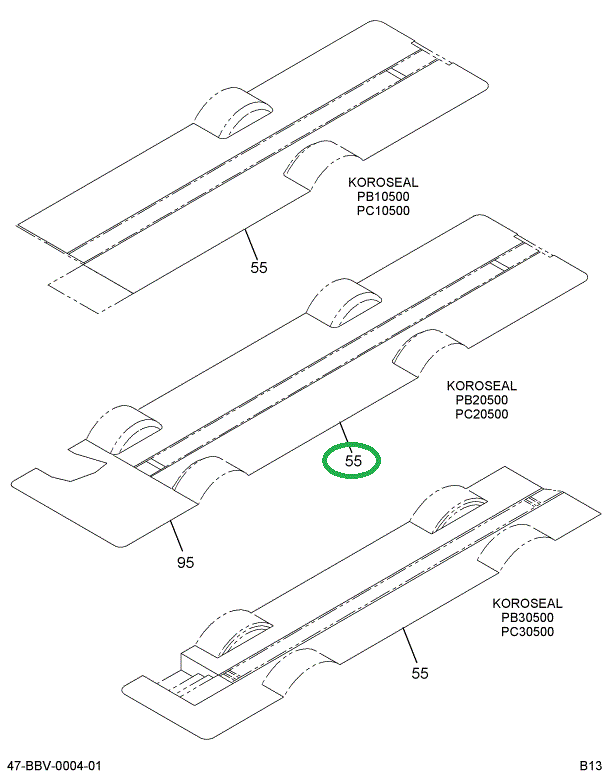 2218850C1 Mat, Floor 1- Piece Rubber 89
