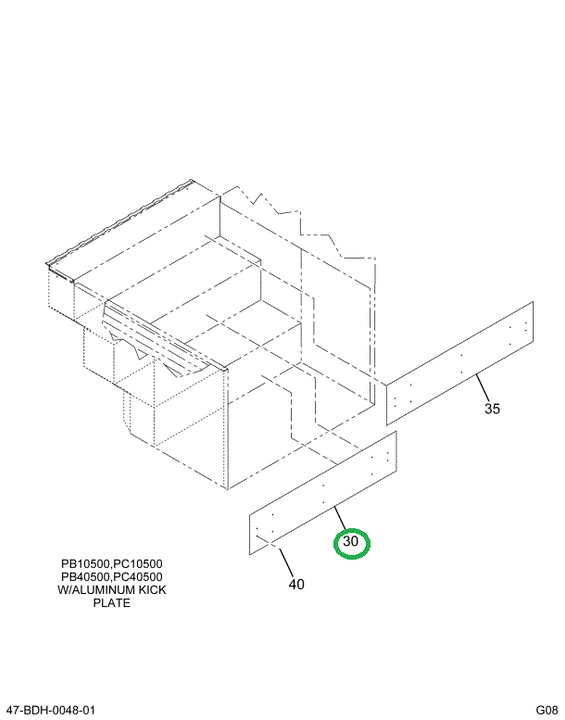2218877C4 PLATE , STEP VERTICAL BOTTOM 2