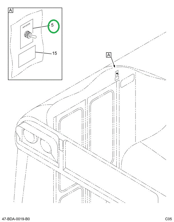 2219039C1 Graphics, Product Air Door Dum