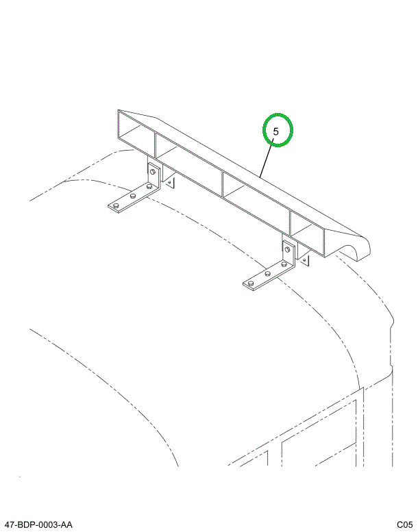 2219045C91 Deflector, Mounting Air Foil W