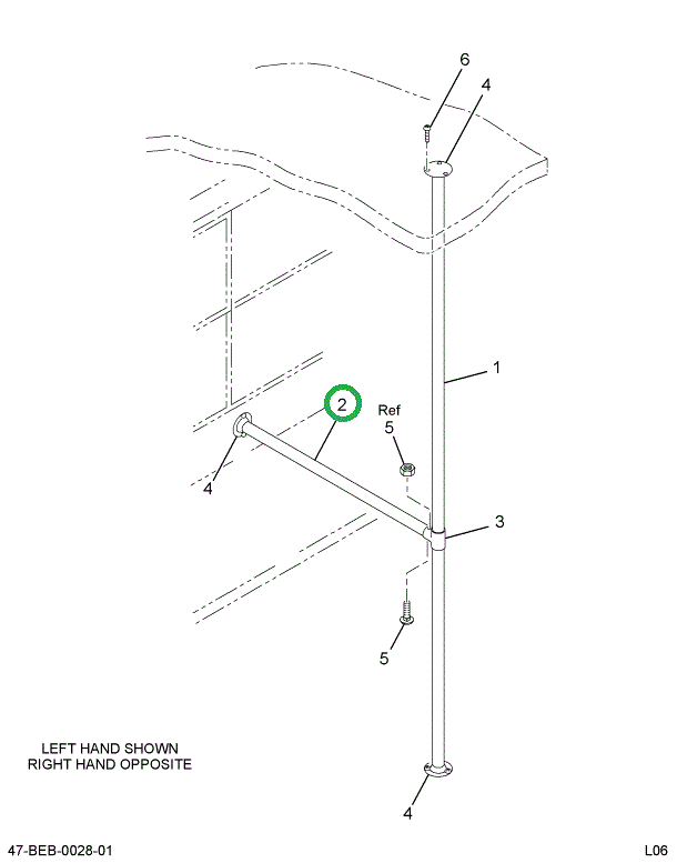 2219793C2 Post, Stanchion Horizontal Sta