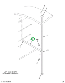 2219793C2 Post, Stanchion Horizontal Sta