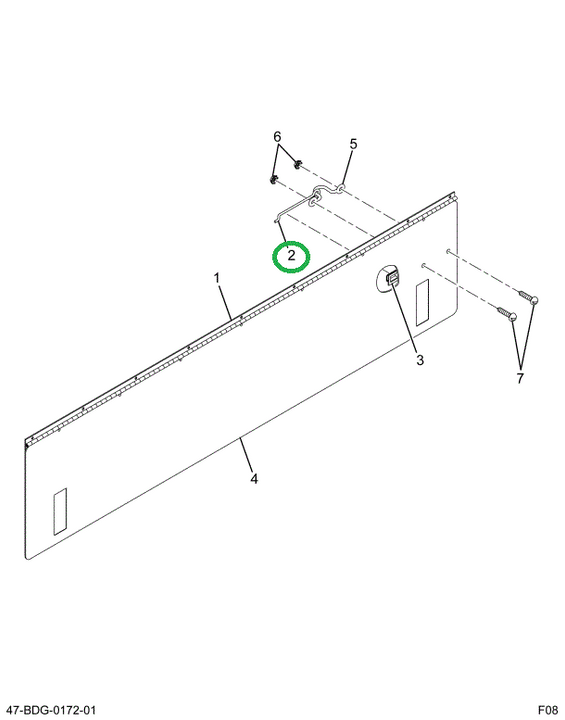 2220136C1 BRACE BULKHEAD PROP ROD