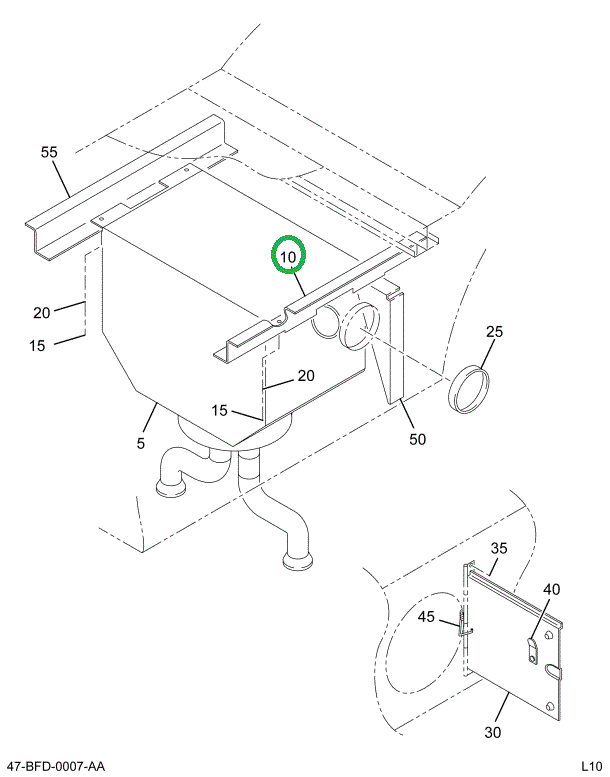 2220178C1 Support, Sander Left Hand 10 G