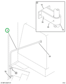 2220192C2 Hand-rail,entrance, Bus Body ,