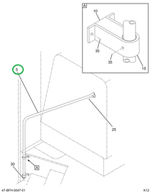2220197C2 Hand-rail,entrance, Bus Body ,