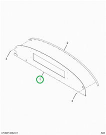 2220213C4 Panel Bulkhead Forward W/desti