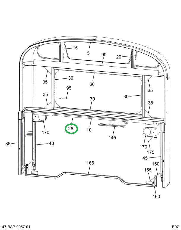 2220401C1 Support, Deck Angle Davenport
