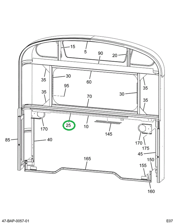 2220401C1 Support, Deck Angle Davenport