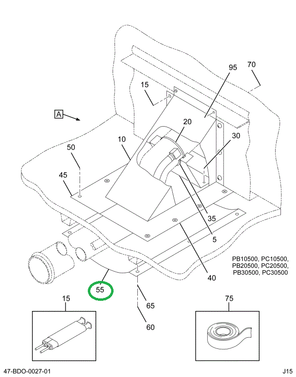 2220415C2 COVER NECK BTM BTR FUEL TANK