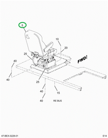 2220713C92 Seat, Driver, National Air Sus
