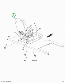 2220954C92 Seat, Driver, National Ds 42 O