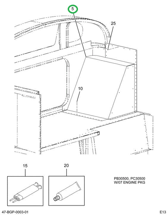 2221082C6 Panel Assembly Air Intake Comp