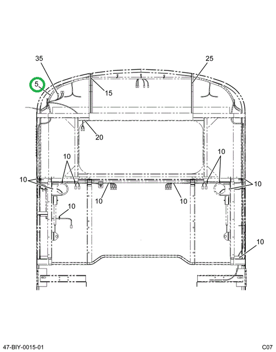 2221354C94 Harness Rear Cap-*