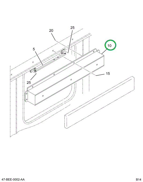 2221601C1 Cover Assembly, Door Metal Gra