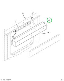 2221601C1 Cover Assembly, Door Metal Gra