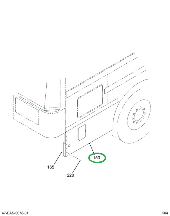 2221619C1 SKIRT  DRVR  FE W/ 8QT & ENG B