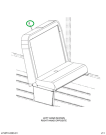 2221821C91 Seat 2 Leg Wall Mounting