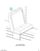2222175C91 Seat 2 Leg 3 Point Wall Mounti