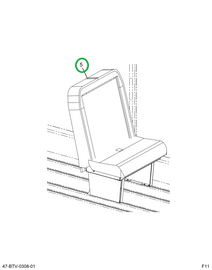 2222314C91 Seat 5 Leg 3 Point Track Mount
