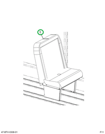 2222490C91 Seat 5 Leg 3 Point Track Mount
