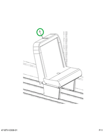 2222541C91 Seat 5 Leg 3 Point Track Mount