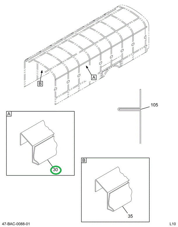 2222926C2 Seat, Rail Left Hand Front 70.