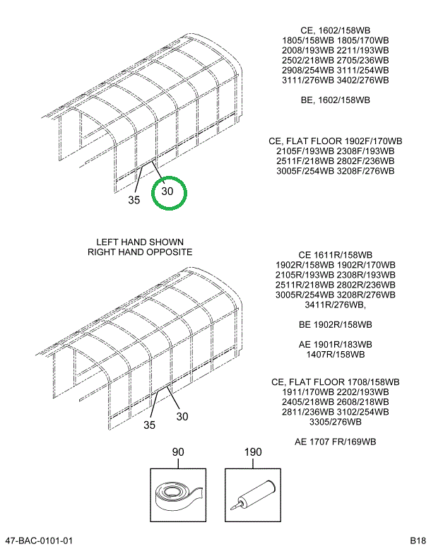 2222934C2 Seat, Rail Left Hand Front 70.