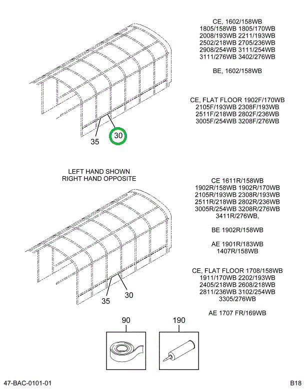 2222936C2 Seat, Rail Left Hand Front 70.