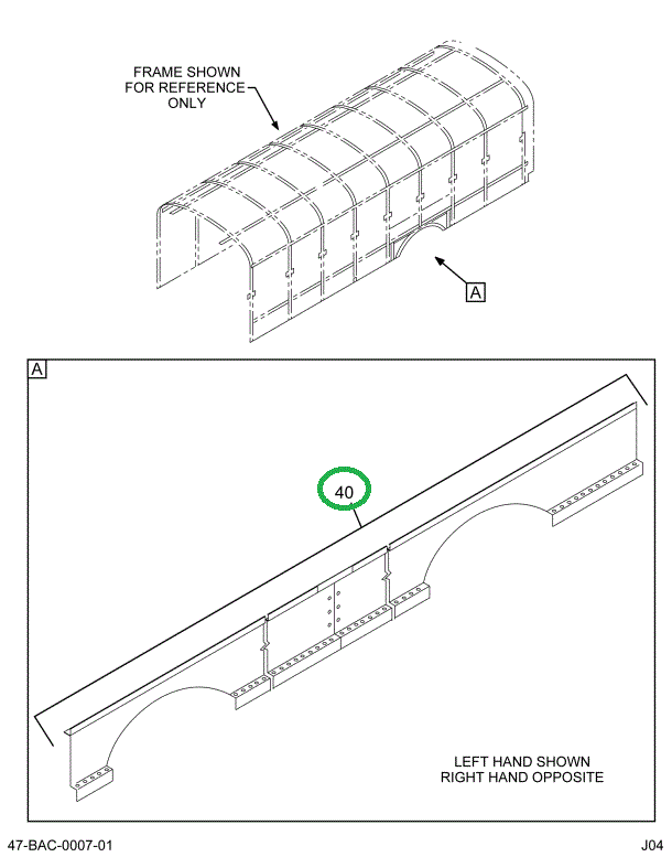 2223001C2 Seat, Rail Forward Left Hand 1