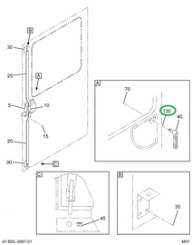 2223091C1 SPACER .75X.72 EMERG DOOR HAND