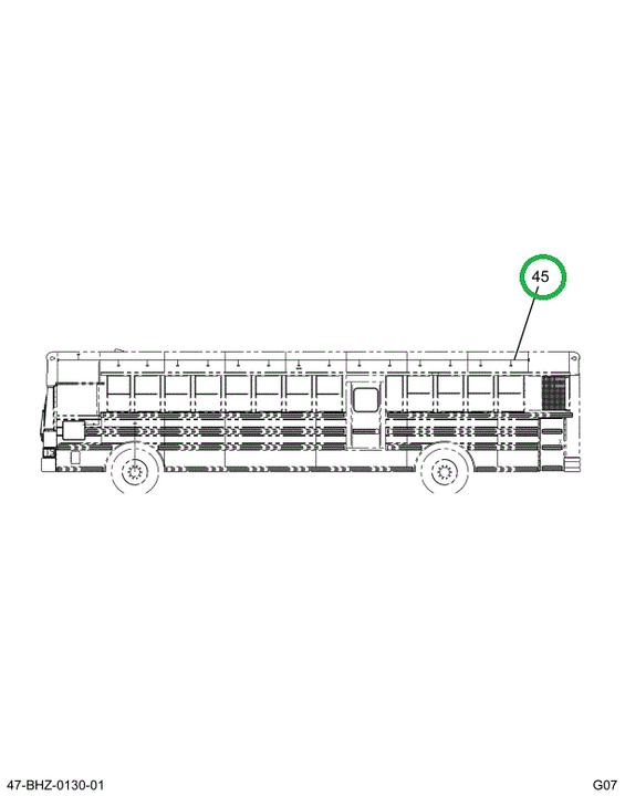 2224640C91 Harness, Stop Arm 14 Window Se