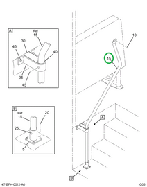 2224679C1 Hand- Rail, Entrance Aft Door