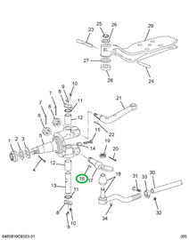 22246R1 KEY  3/8 X 2-1/8 SAE 129 WOODR